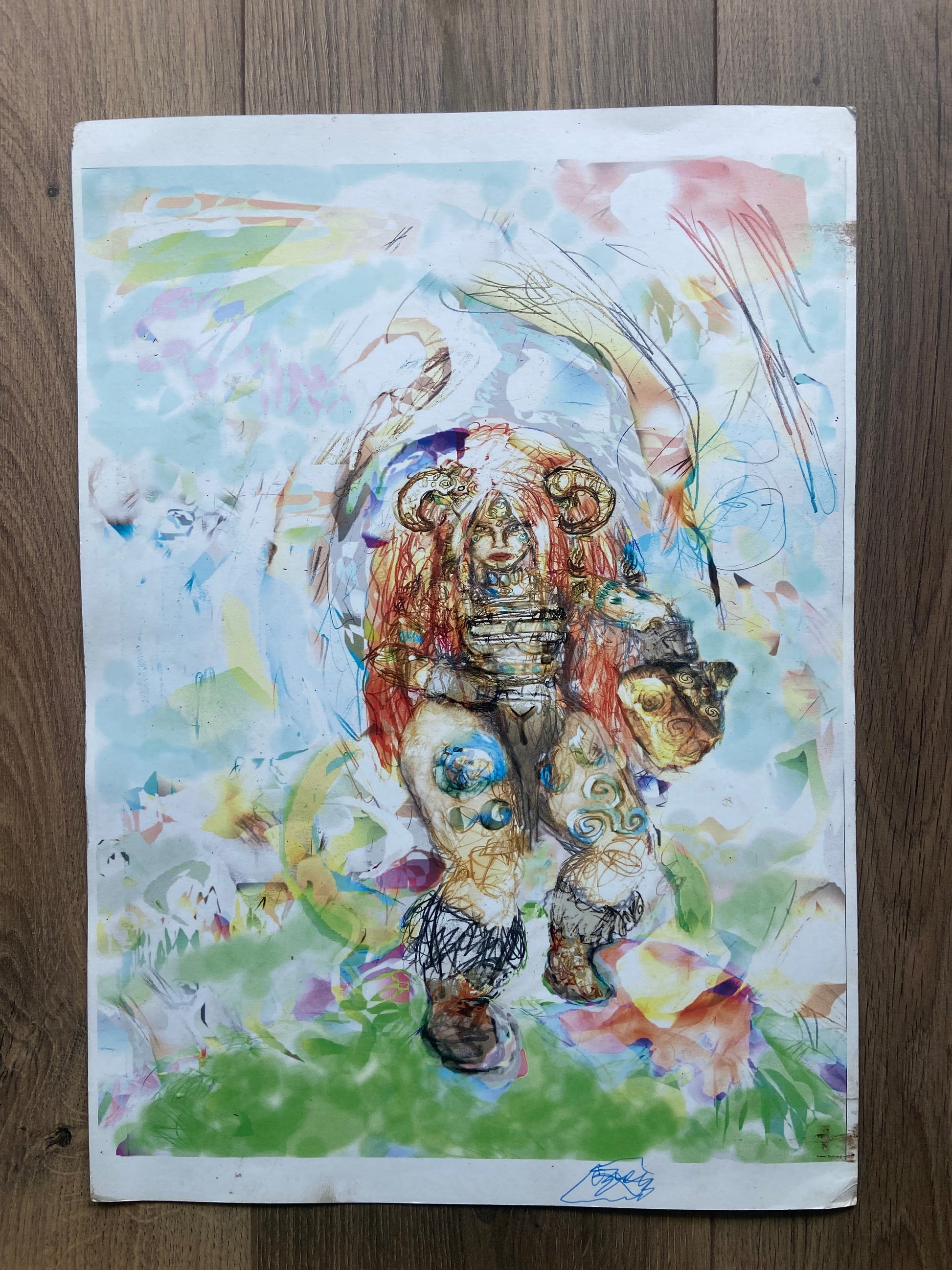 Nordic Viking Woman (signed print)