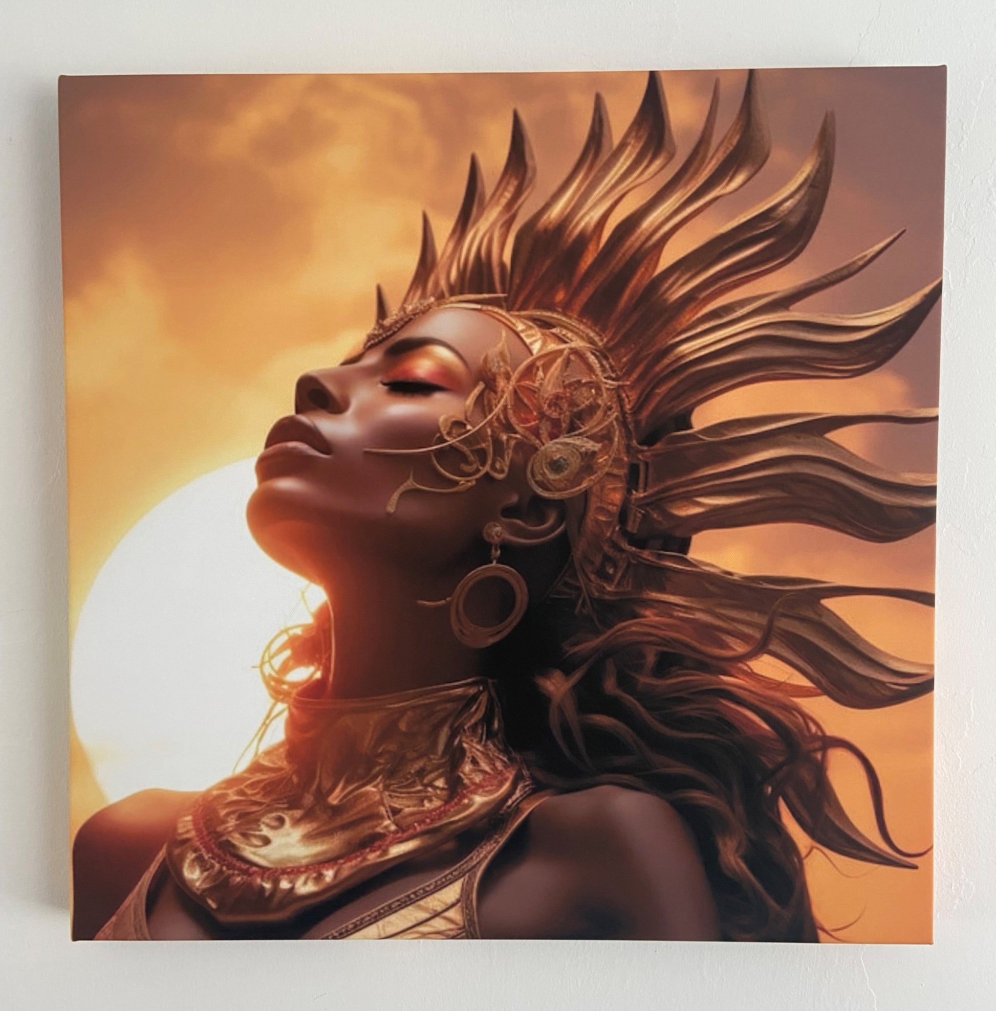 Egyptian Sun Goddess (Canvas Print)