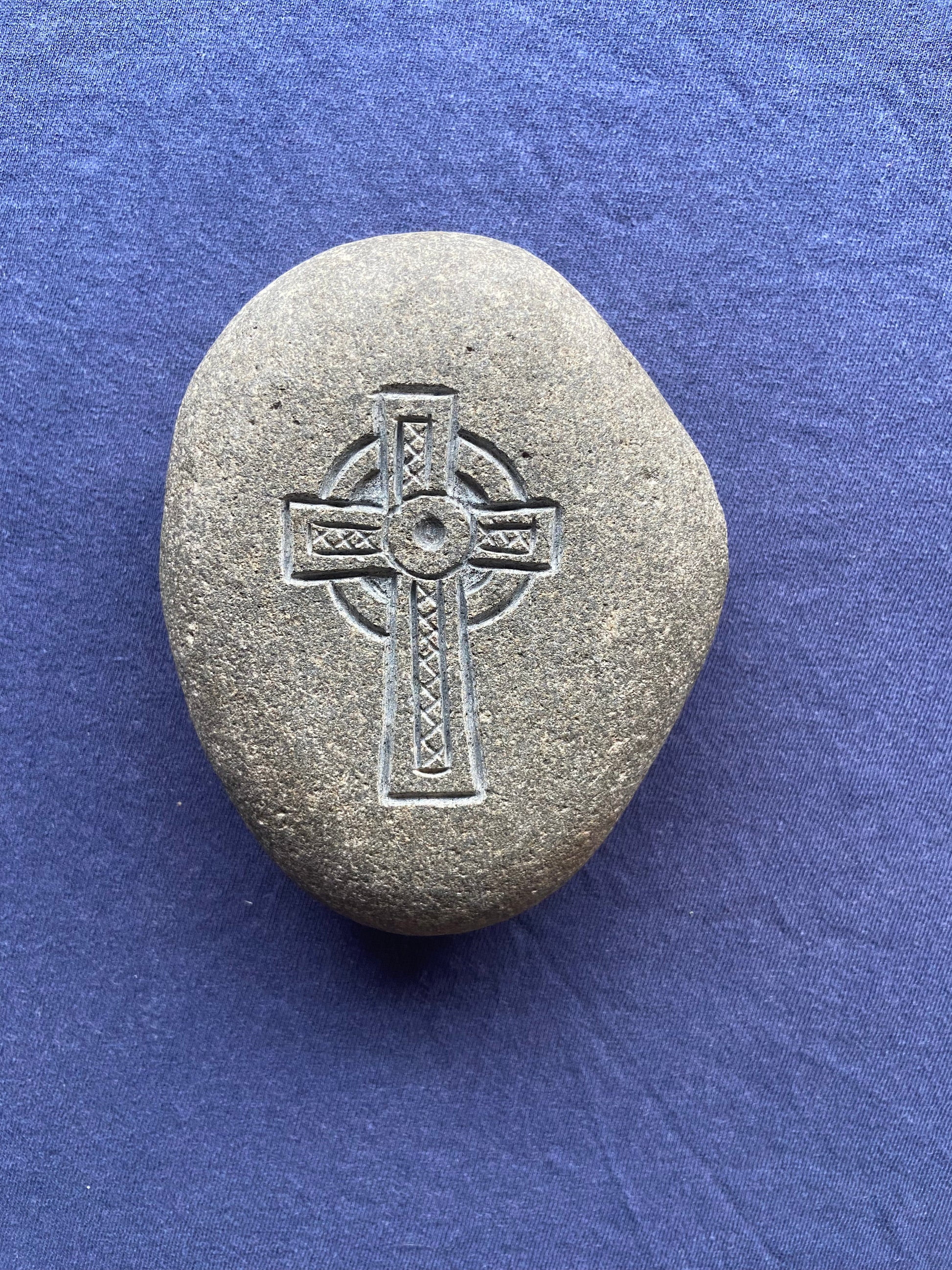 Stone Carved Celtic Cross