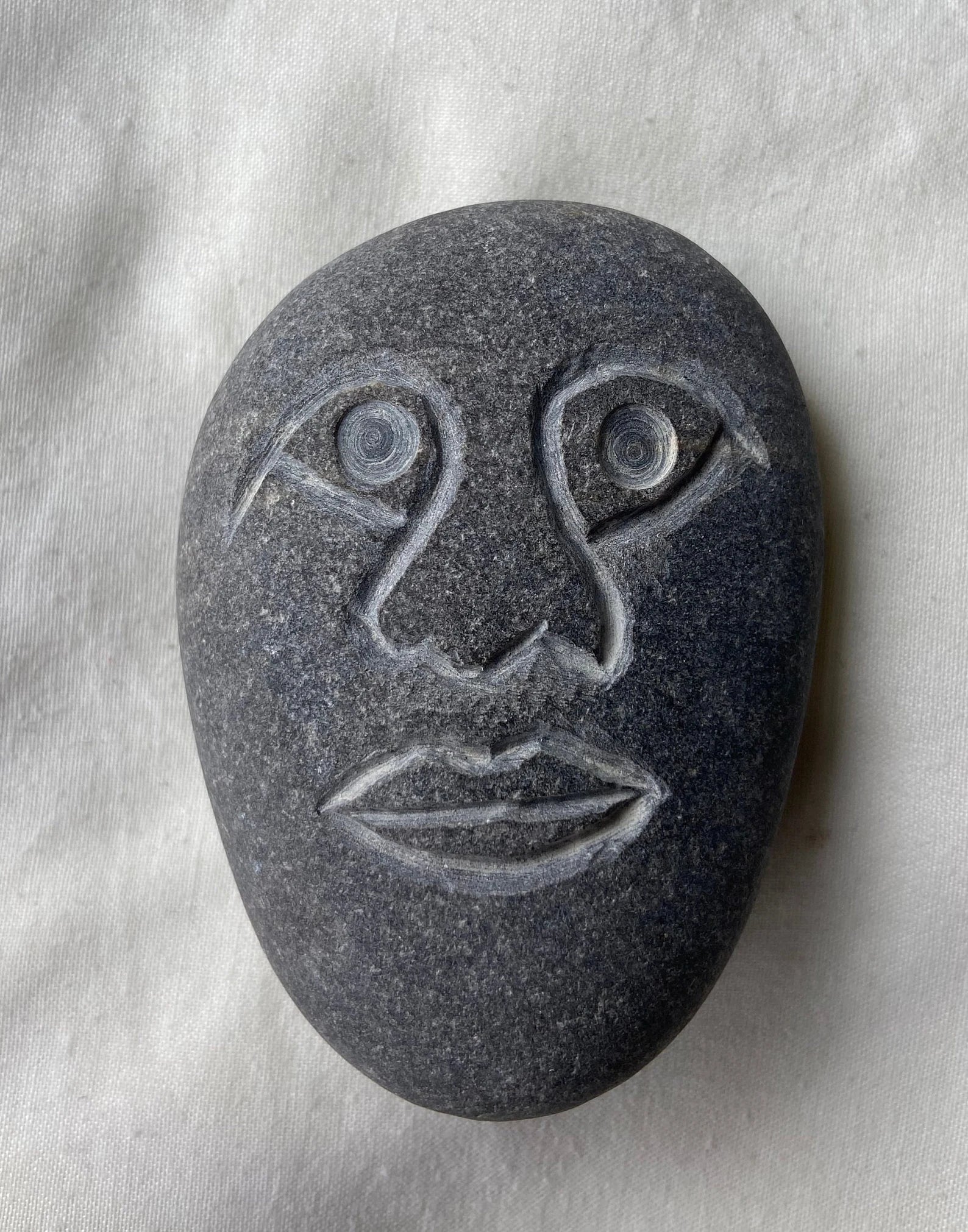 Stone Carved African Face