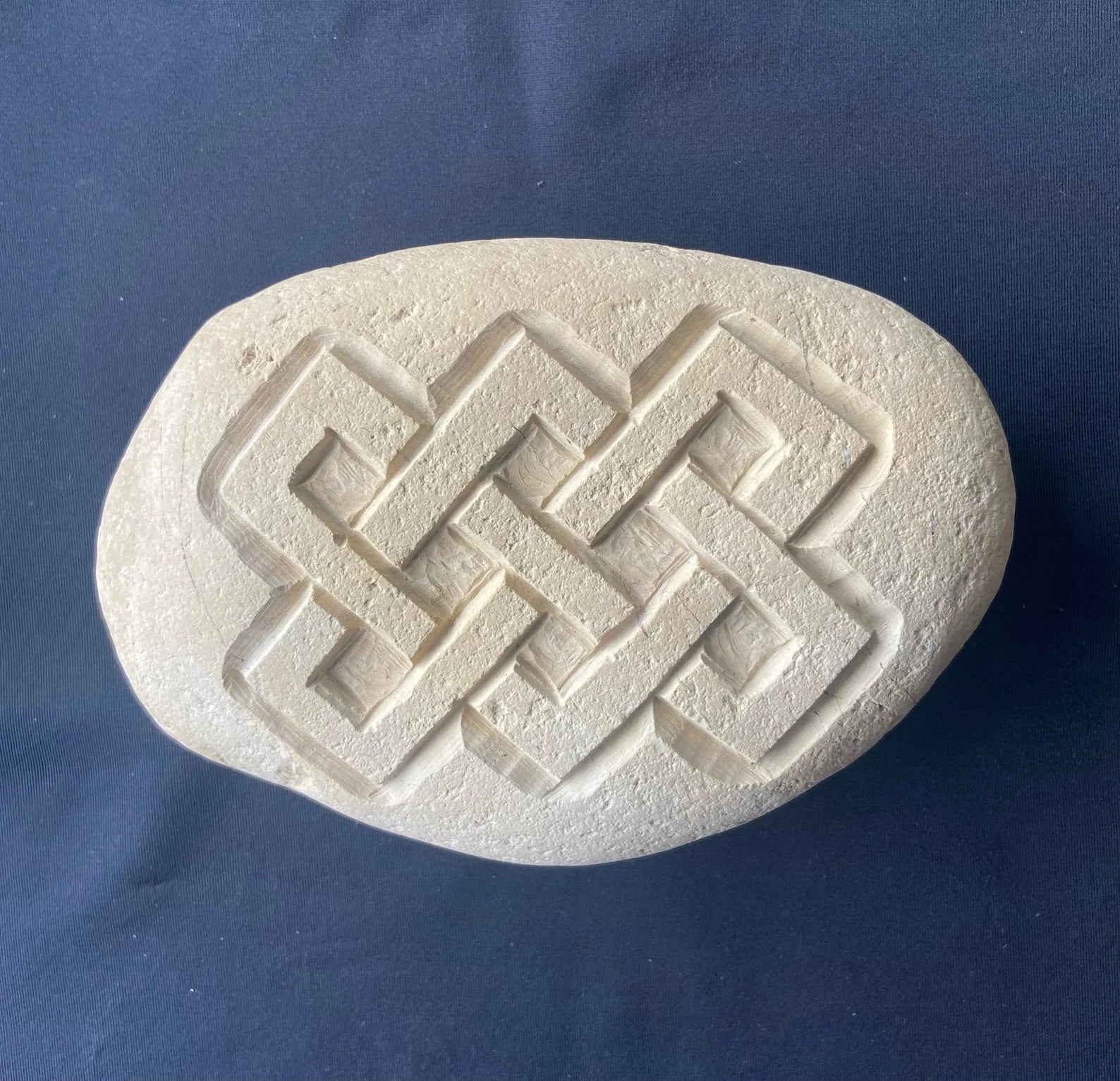 Stone Carved African Union of all Creatures Symbol