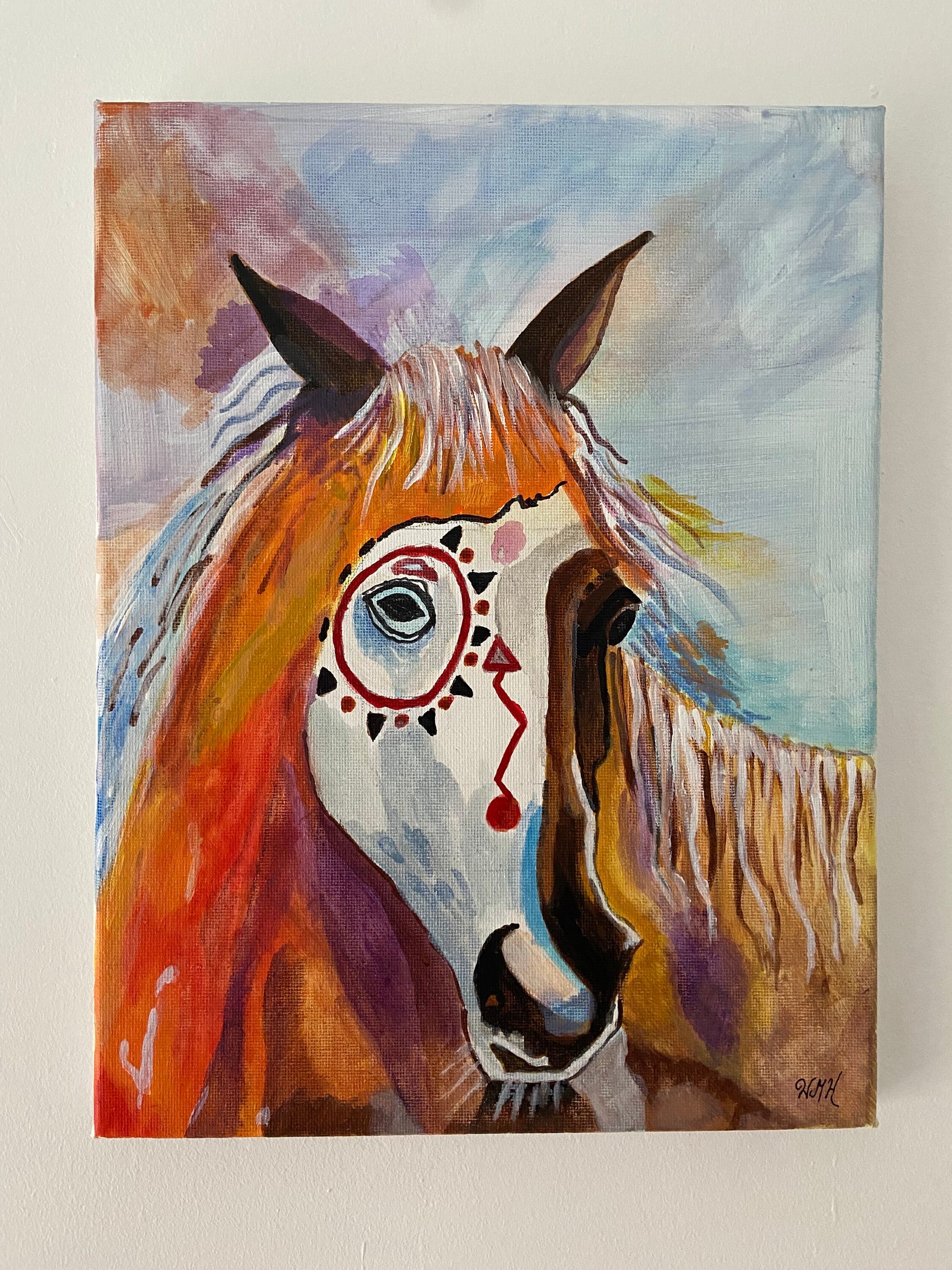 Lakota Horse Spirit Original Acrylic Painting