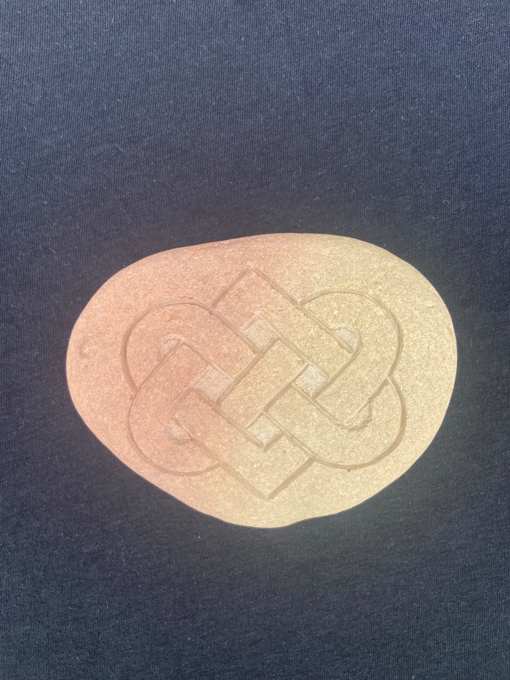 Stone Carved Celtic Love Knot