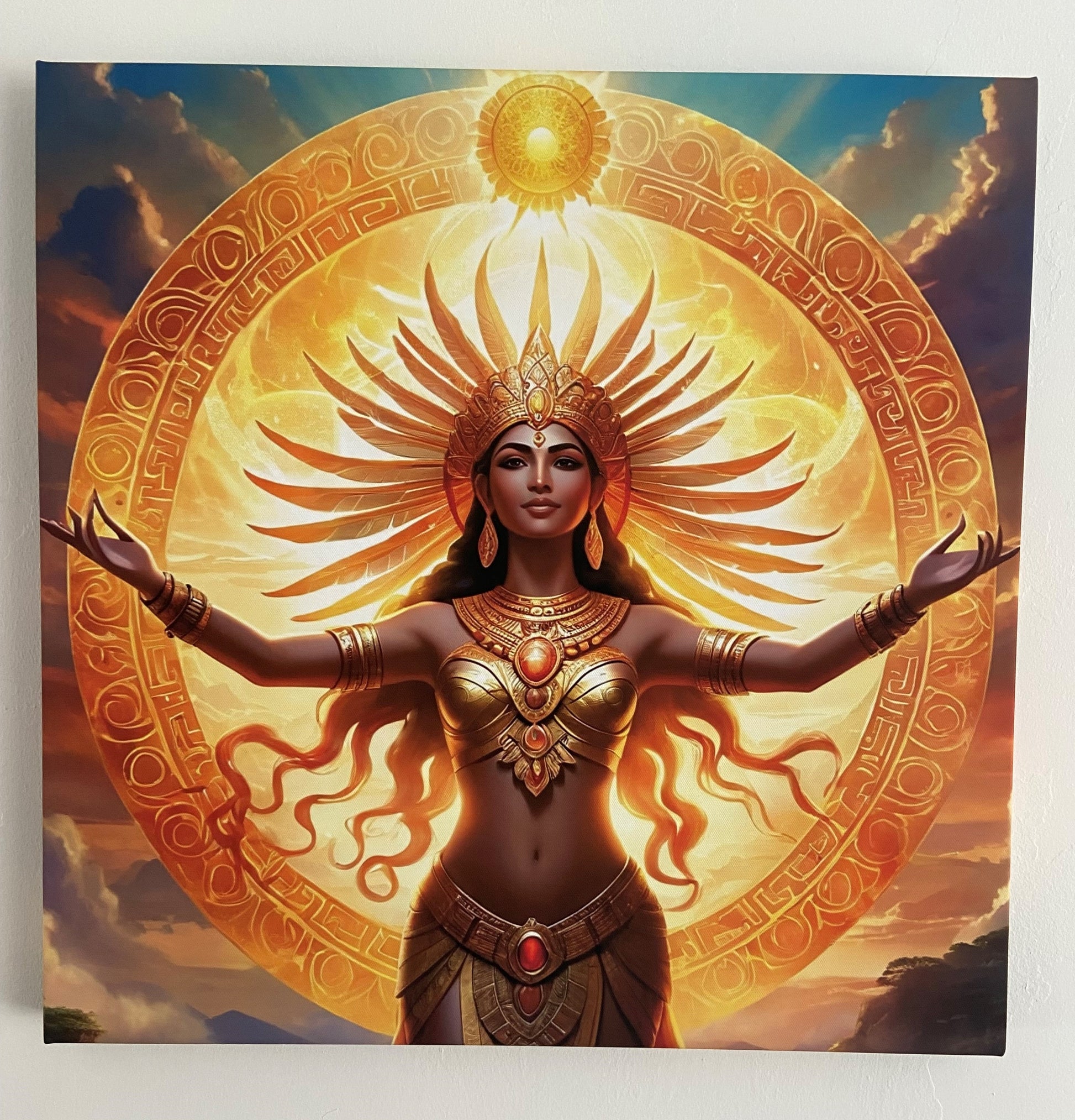 Sun Goddess Divine Feminine (Canvas Print)