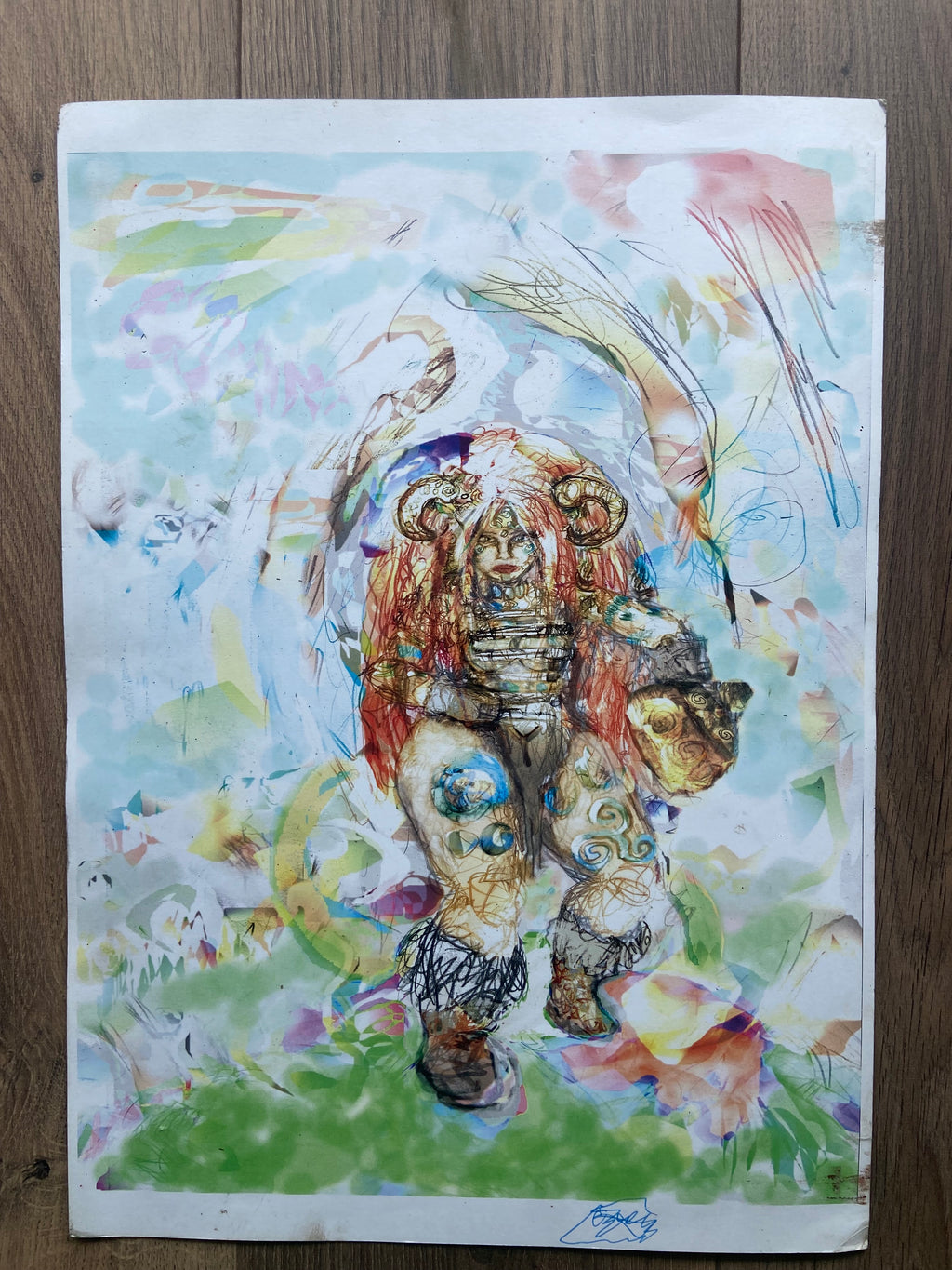 Nordic Viking Woman (signed print)