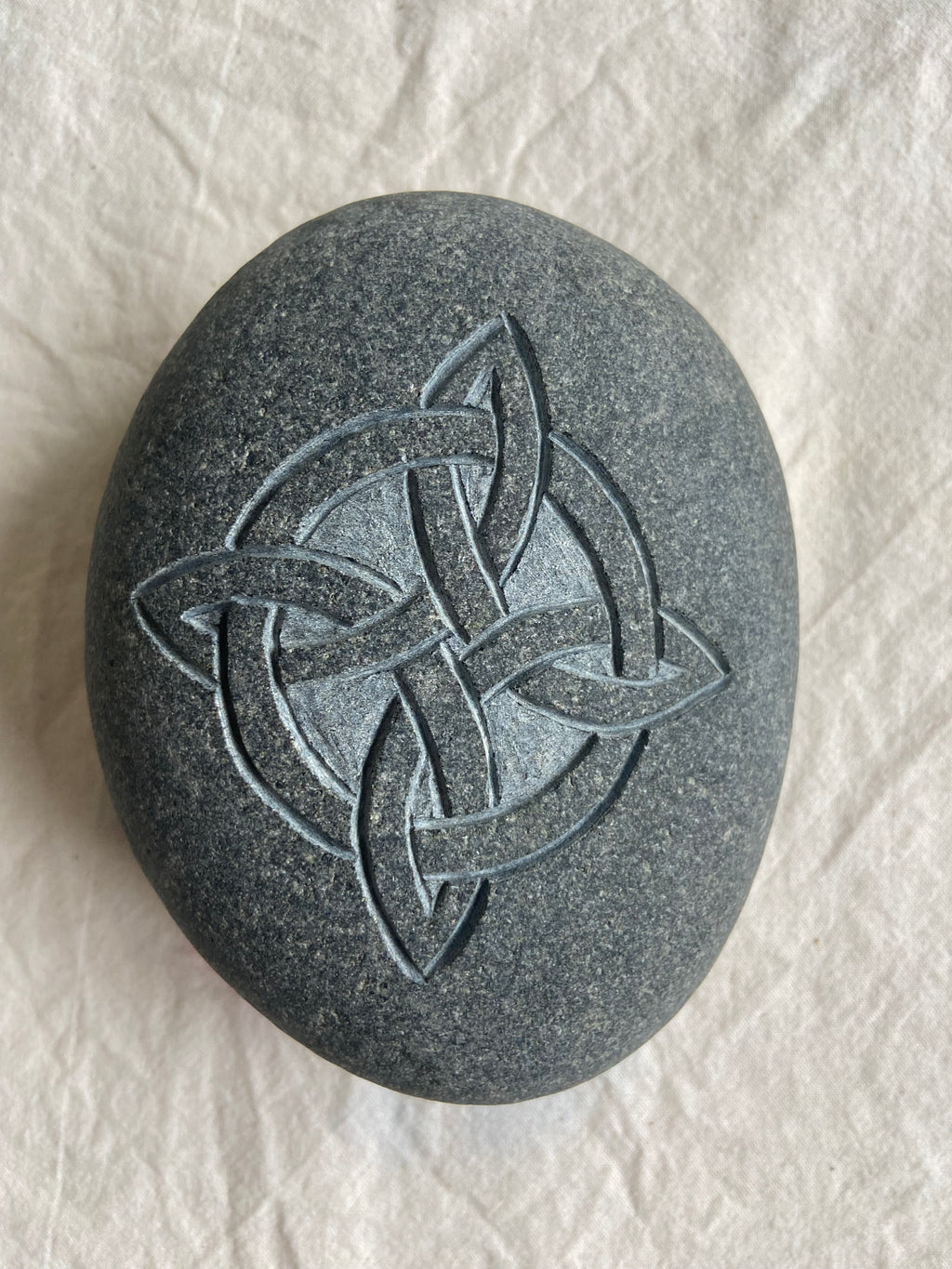 Stone Carved Celtic Witches Knot