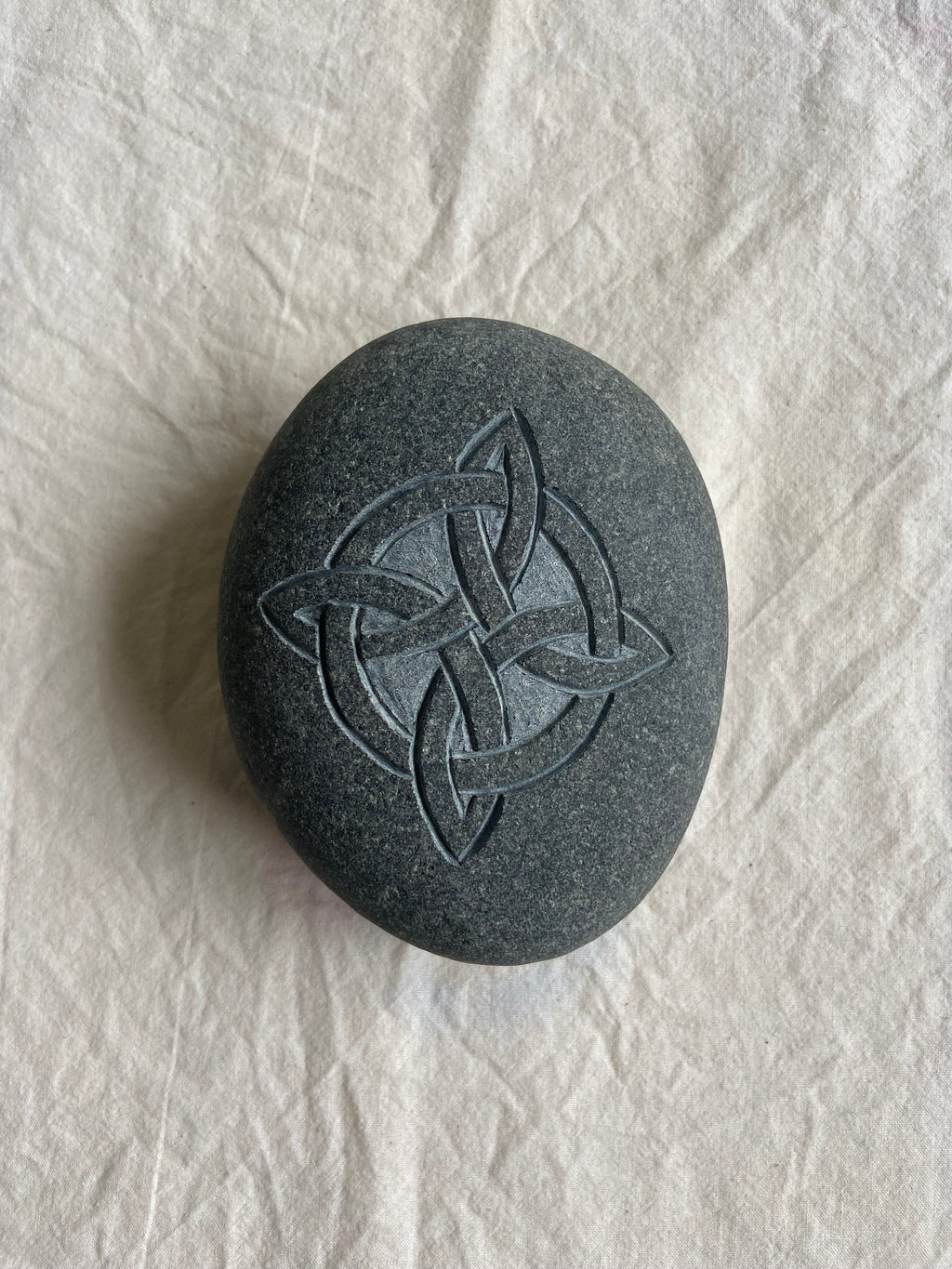 Stone Carved Celtic Witches Knot