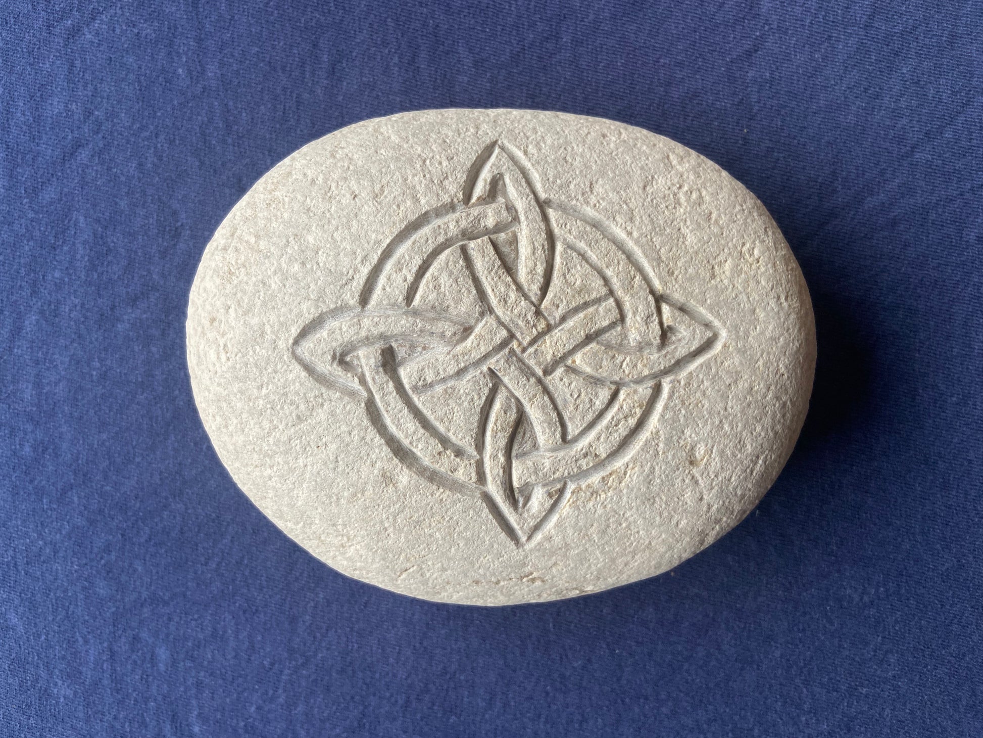 Stone Carved Celtic Witches Knot