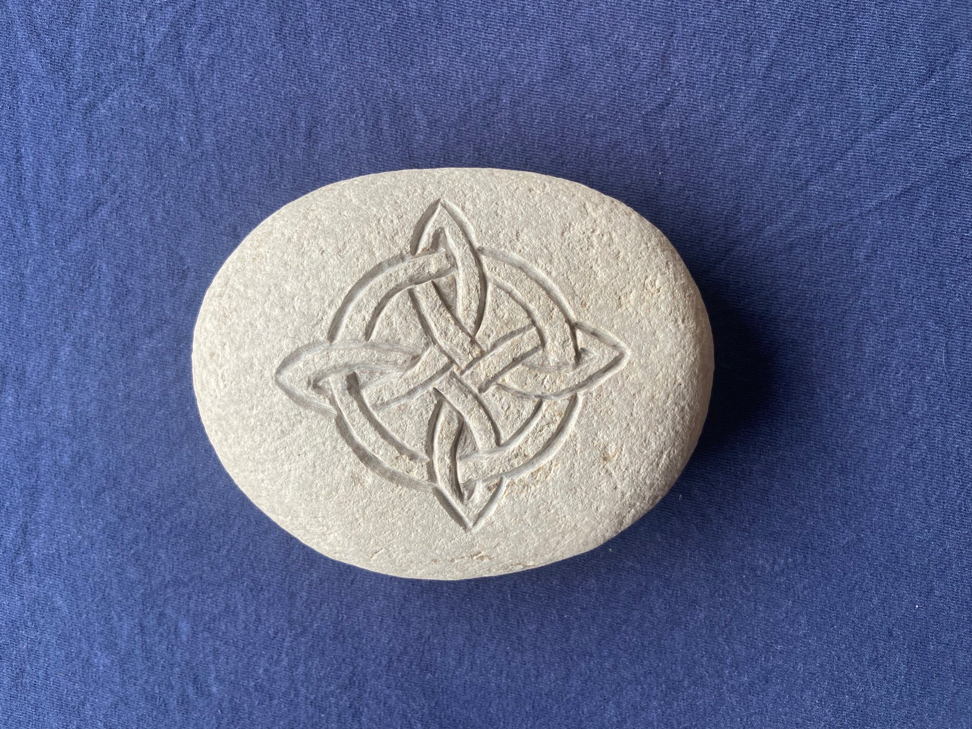 Stone Carved Celtic Witches Knot
