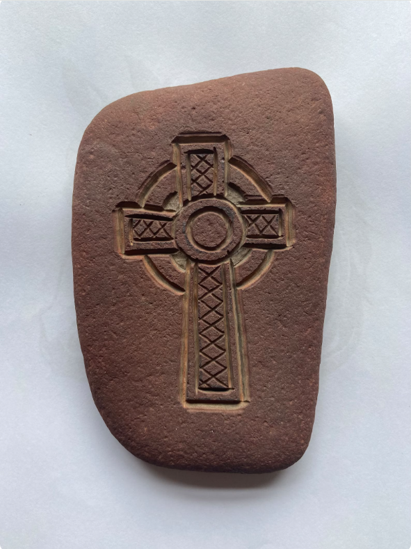 Stone Carved Celtic Cross