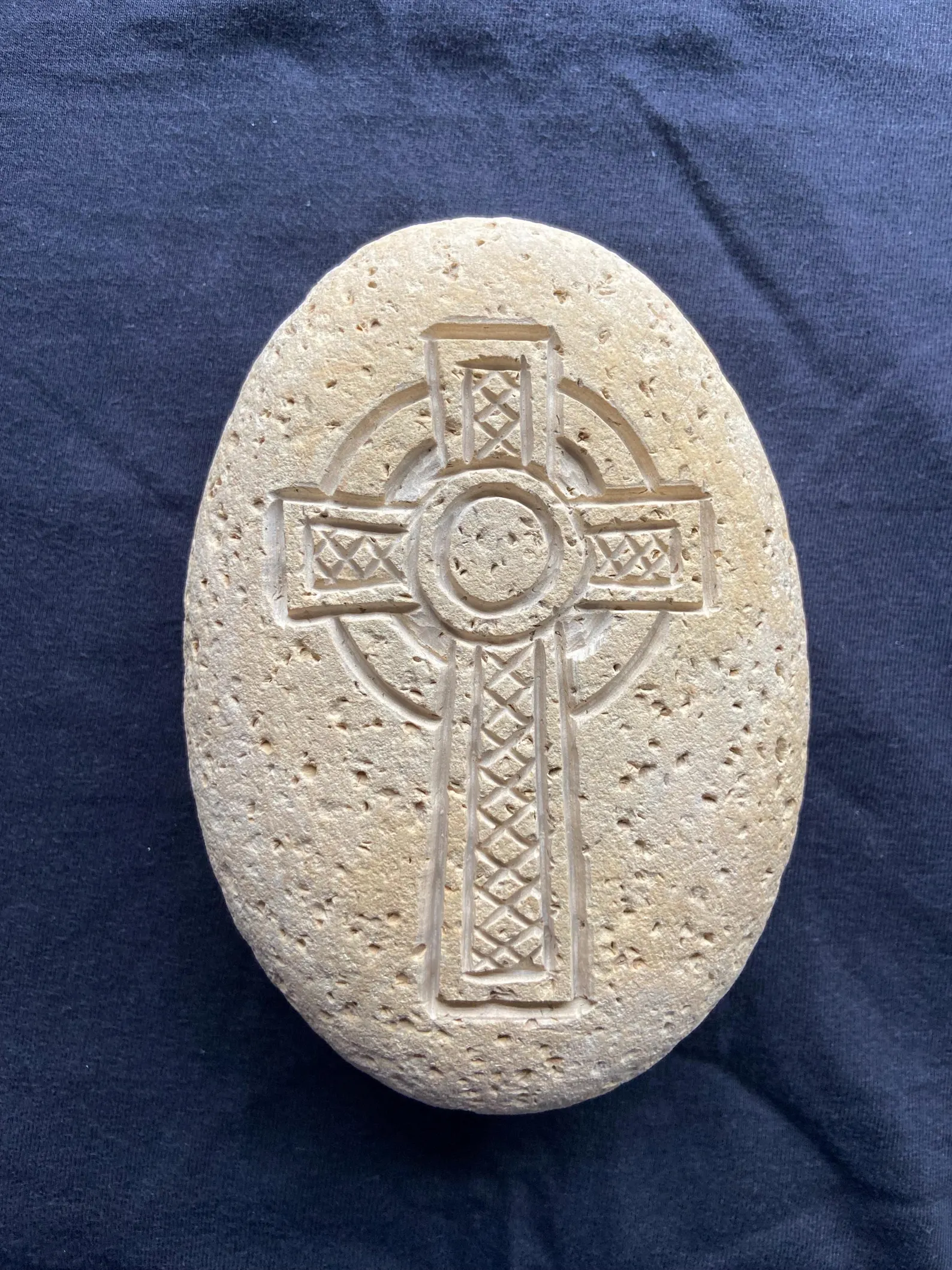 Stone Carved Celtic Cross